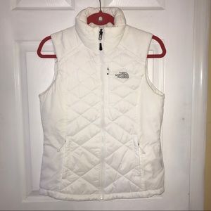 The North Face white vest